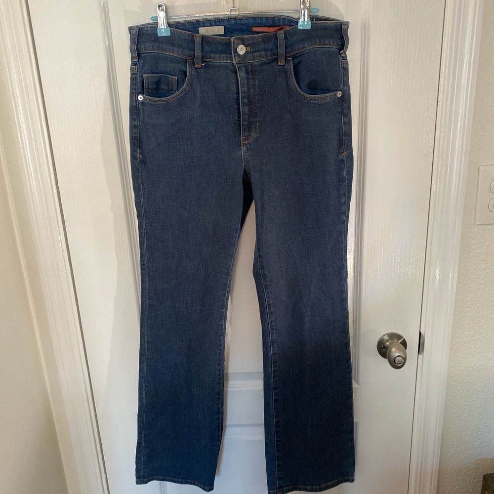 Pilcro Dark Blue Straight Leg Women's Jeans